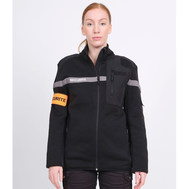 Chaleco micropolar Seguridad Privada NEVADA V2 - Negro - Force Series
