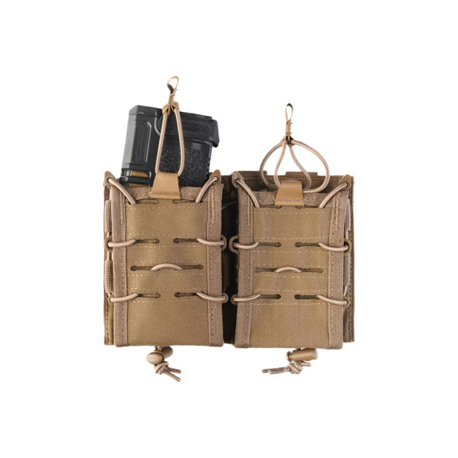 Porta caricatore doppio Flex Open Top per fucili - Coyote Scuro - Mil-Tec