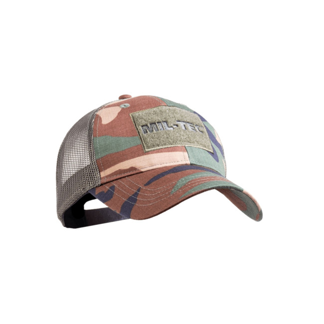 Cappello da baseball Trucker - Woodland - Mil-Tec