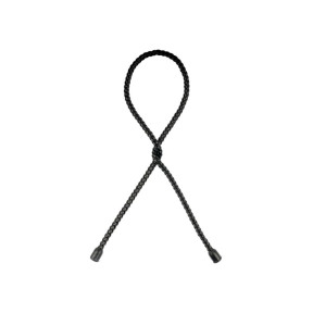Lote de 2 atilhos torcidos em silicone 60,9cm - Preto - Highlander Outdoor