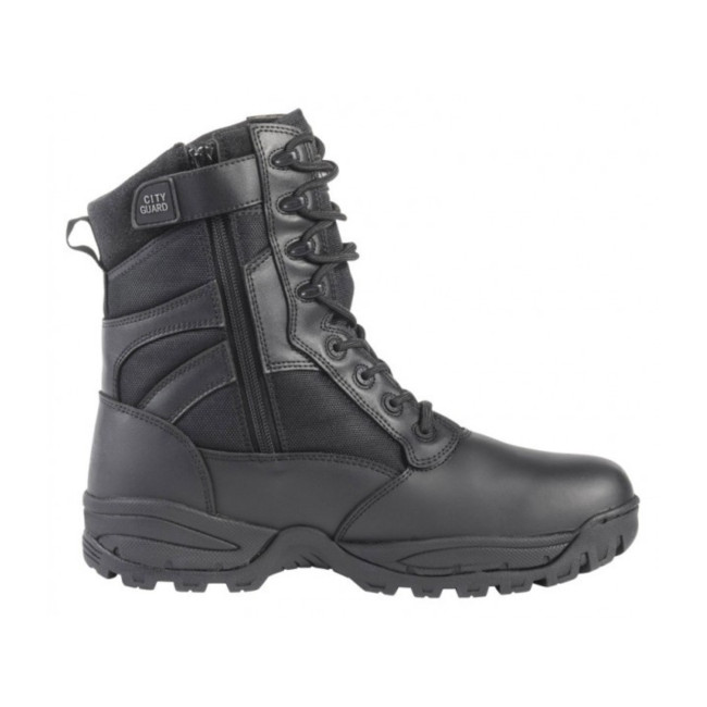 Botas Tácticas Megatech Evo con cremallera simple - Negro - CityGuard
