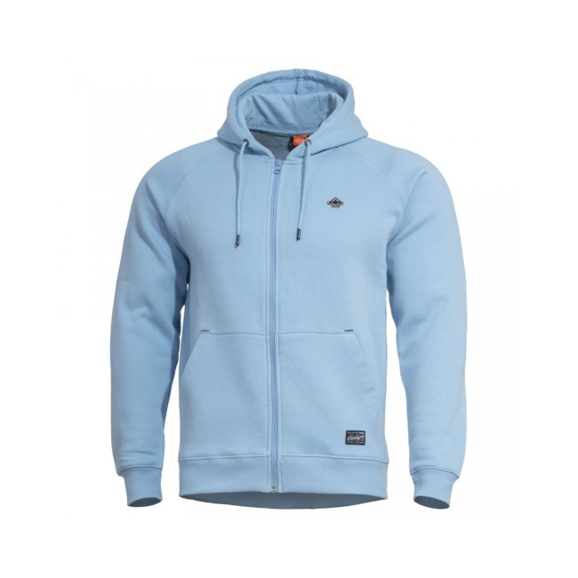Hoodie Phaeton met rits - Blauw Lagoon - Pentagon
