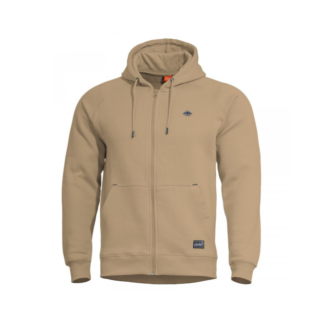 Felpa con cappuccio Phaeton con zip - Marrone Tan - Pentagon