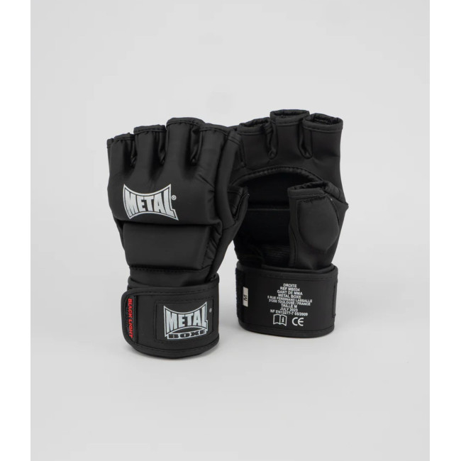 LUVA MMA BLACK LIGHT - METAL BOXE