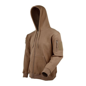 Bluza z kapturem na zamek coyote - Ares