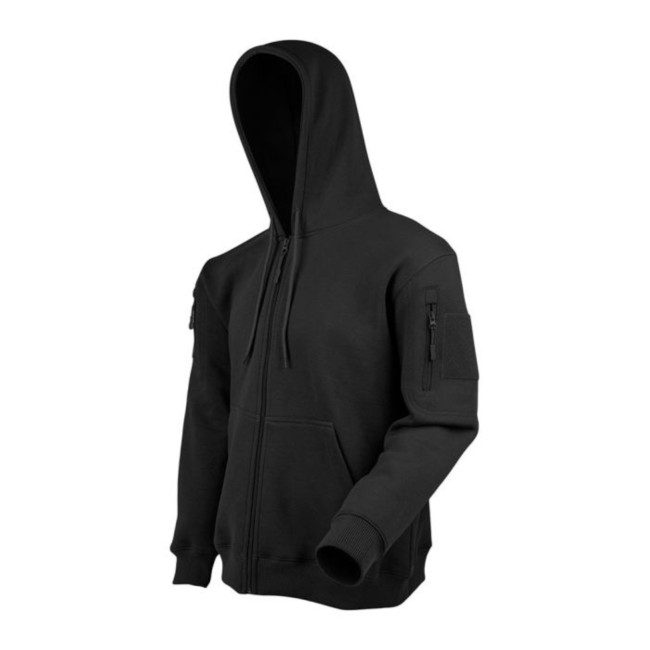 Kapuzenpullover mit Reißverschluss Schwarz - Ares
