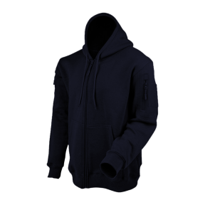 Sweat à capuche zip marine - Ares