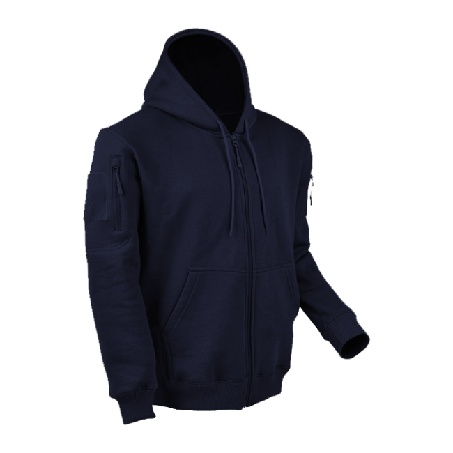 Hoodie met rits marine - Ares