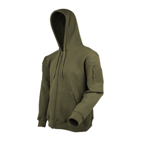 Hoodie met rits kaki - Ares