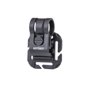 Sistema de fixação para capacete tático e passadores MOLLE para lanterna Glo-Toob - Preto - Nextorch