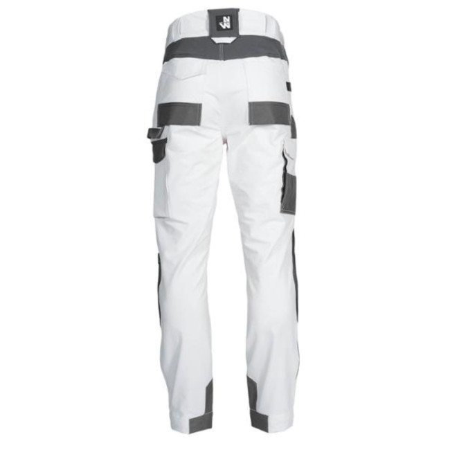 Pantalon de travail LEONARD - Blanc - Nine Worths by North Ways
