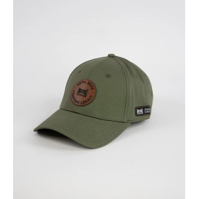 CASQUETTE PATCH CUIR KAKI - METAL BOXE