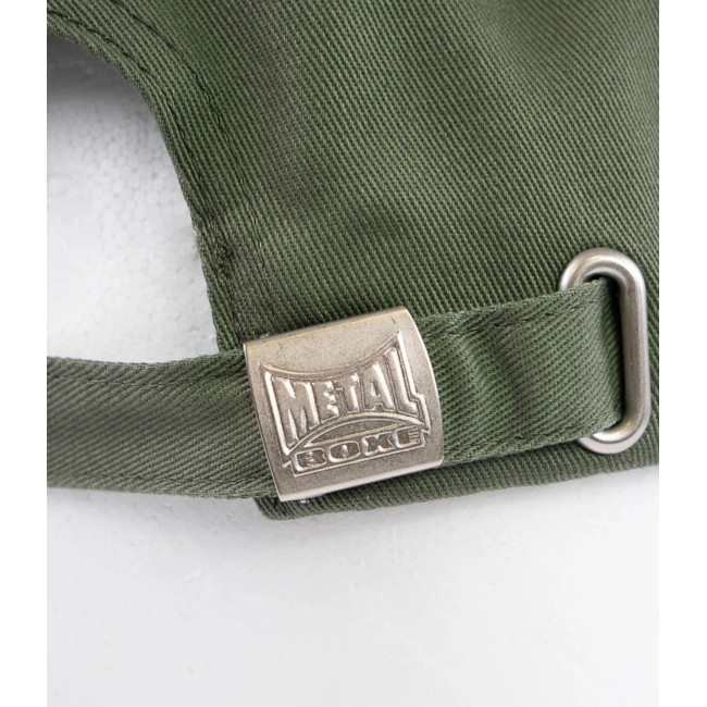 BONÉ PATCH DE COURO CAQUI - METAL BOXE