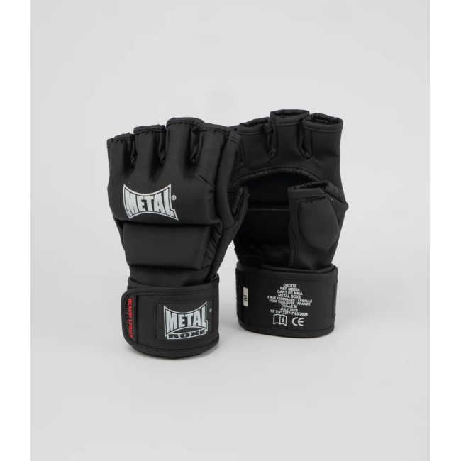 MMA Handschoen Zwart Black Light - Metal Boxe