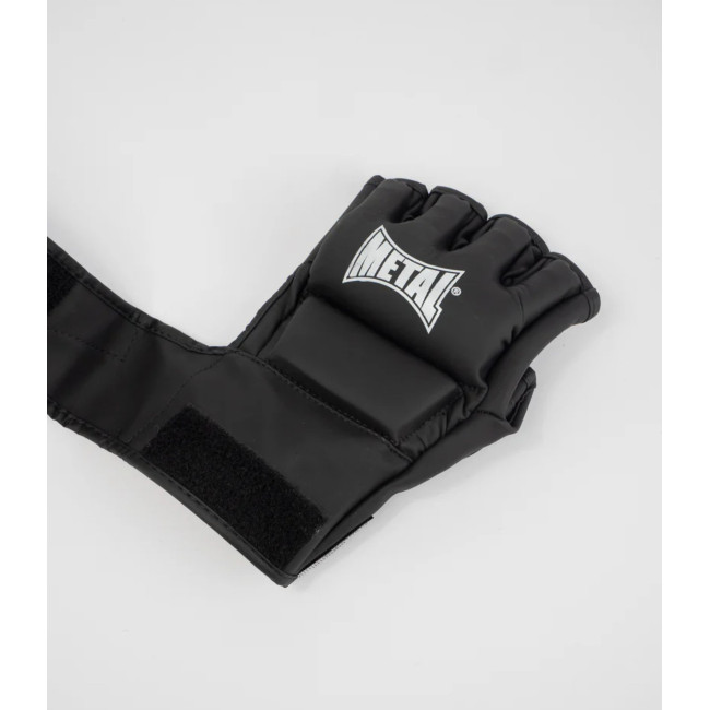 LUVA MMA PRETA BLACK LIGHT - METAL BOXE