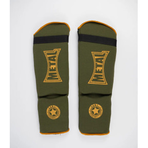 CANELEIRA + PEITO DO PÉ EM ALGODÃO ELÁSTICO MILITAR - METAL BOXE