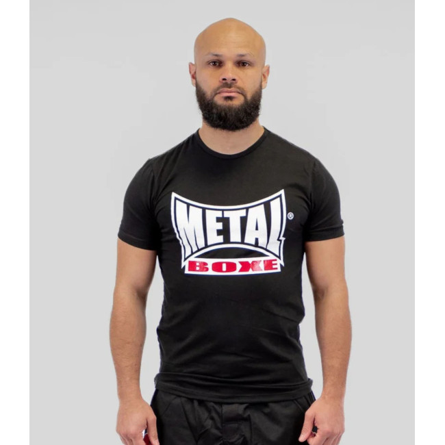 T-SHIRT NEW VISUAL PRETO - METAL BOXE