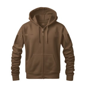 Felpa militare Spider con zip e velcro - Coyote - OPEX