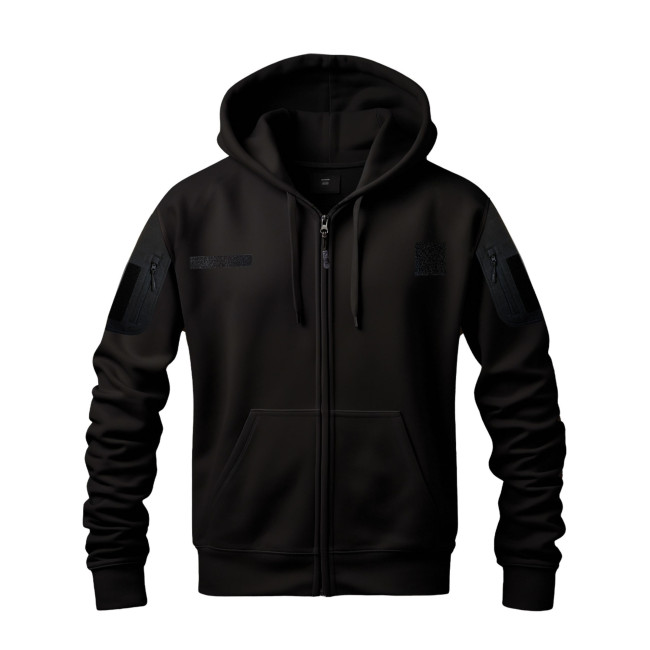 Militärischer SPIDER Sweater schwarz mit Reißverschluss - Patrol Equipement