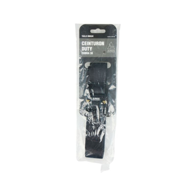 Ceinturon Duty noir 38mm boucle Cobra - Ares