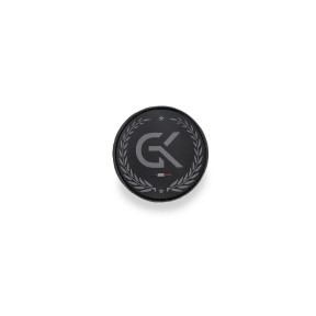 Lage zichtbaarheid rubber embleem - Zwart - GK