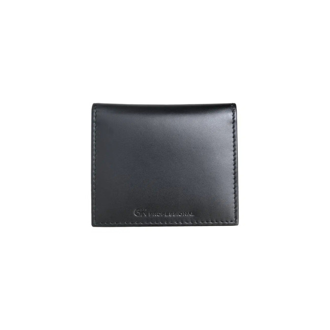 Porta-tarjetas de cuero con espacio para grado y medalla - Negro - GK