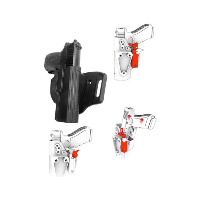 Holster met dubbele retentie EB10 voor Glock 17,19 en 26 - King Cobra