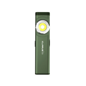 Linterna recargable de doble fuente de luz E5 (600 lúmenes) - Verde Oliva - Klarus