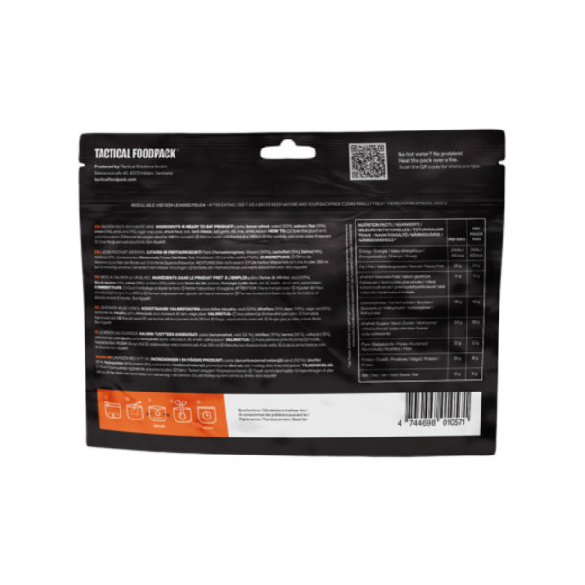 Ración de supervivencia - Pasta con salmón y vino blanco - Tactical Foodpack