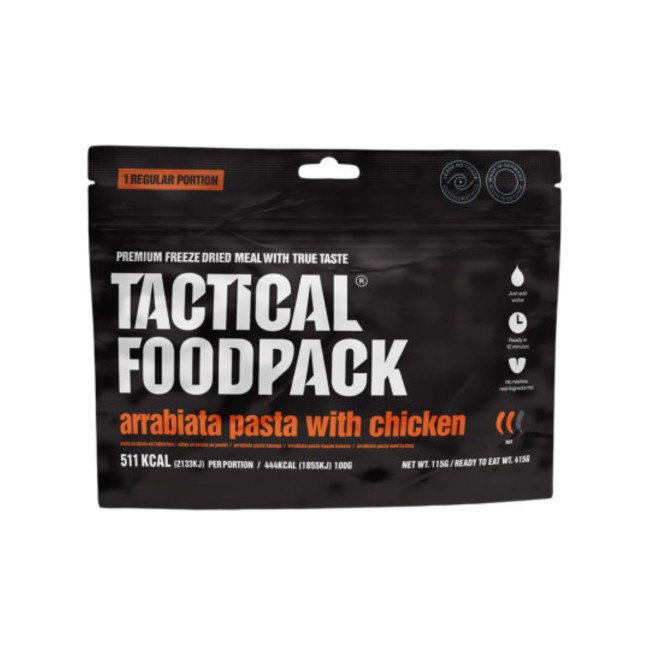 Überlebensration - Hähnchen mit Arrabiata-Nudeln - Tactical Foodpack