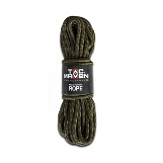 Mehrzweckseil 10mm15m - Olivgrün - Tac Maven