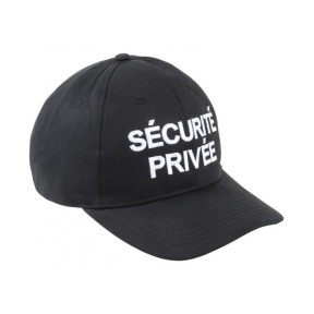 Baseballkappe Private Sicherheit - Schwarz - CityGuard
