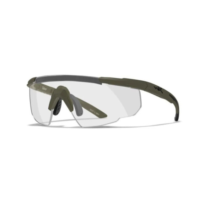 Ballistische beschermingsbril Saber Advanced (kit 3 glazen Rookglas/Kleurloos/Oranje) - Olijfgroen - Wiley X