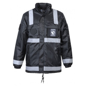 Coupe-vent fourré polaire avec bandes rétro-réfléchissantes Sécurité Privée - Noir - CityGuard