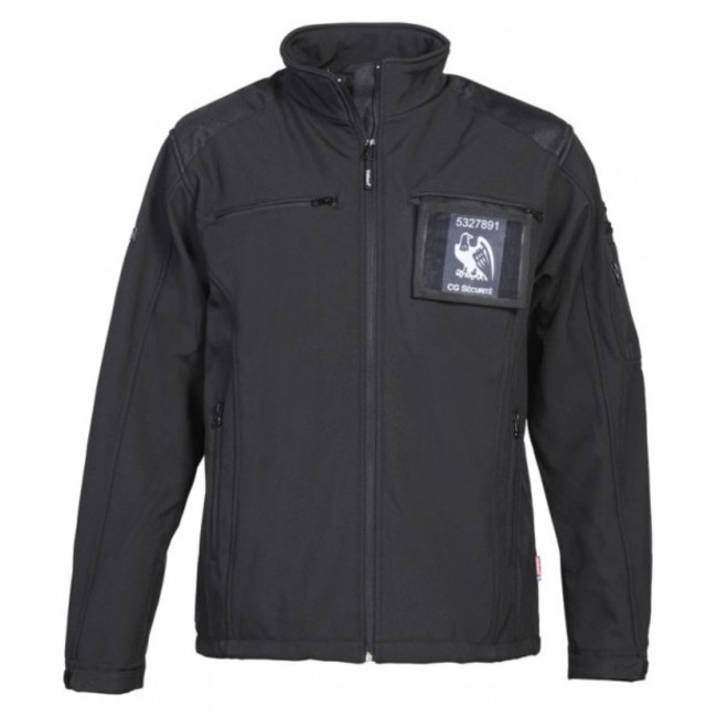 Kurtka softshell Ochrona Prywatna - Czarna - CityGuard