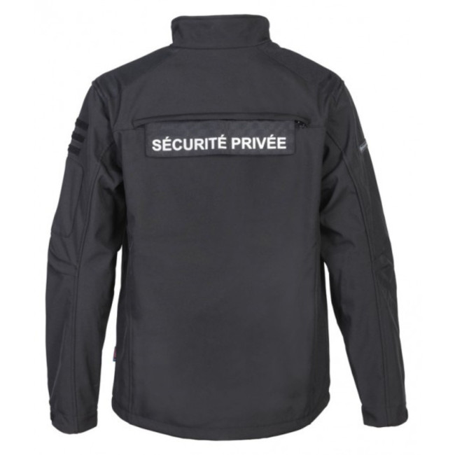 Softshell jas Particuliere Beveiliging - Zwart - CityGuard