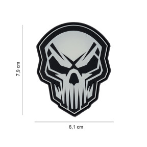 Patch 3D PVC Caveira Raiva - 101 Inc
