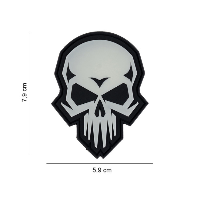 Parche 3D PVC Calavera Psicópata - 101 Inc