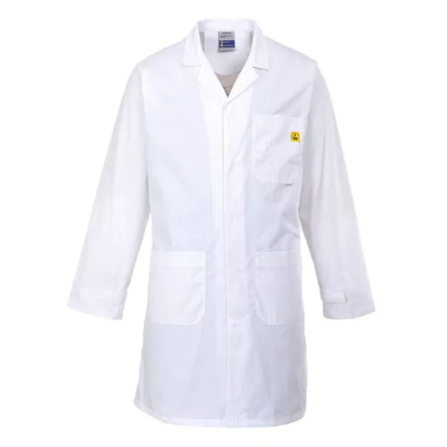 Blouse antistatique ESD - Blanc - Portwest