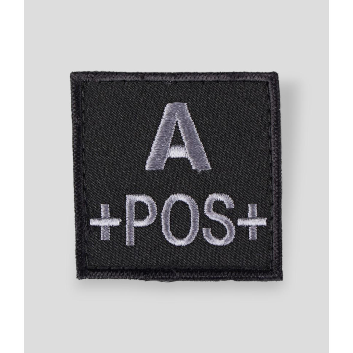 Black A+ Blood Type Patch - Ares