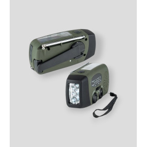 Radio dynamo d'urgence - Vert Olive - Fosco Industries