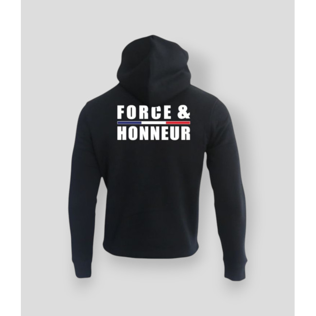 Sudadera 350g Fuerza y Honor Ribete Negro - Summit Outdoor Lifestyle
