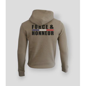 Sweat-shirt 350g Force & Honneur Liseré Wet Sand - Summit Outdoor Lifestyle
