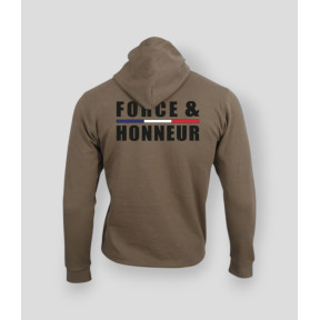 Sudadera Fuerza & Honor Ribete Moka - Summit Outdoor Lifestyle