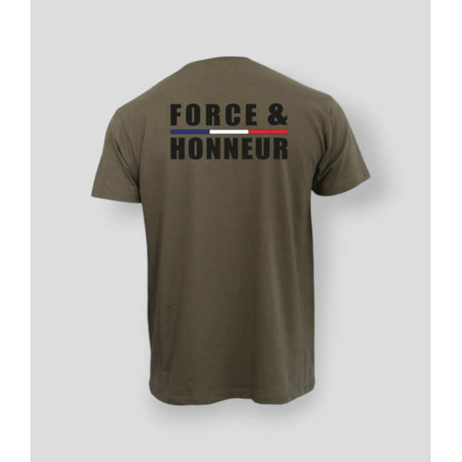 T-shirt Força & Honra com Debrum Caqui - Summit Outdoor Lifestyle