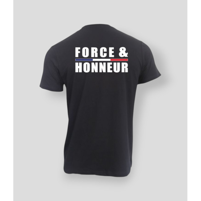 T-shirt Force & Honneur LiserÃ© Noir - Summit Outdoor Lifestyle