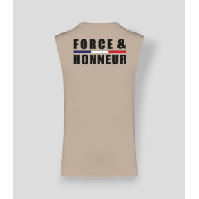 T-shirt sans manche Force & Honneur LiserÃ© Light sand - Summit Outdoor Lifestyle