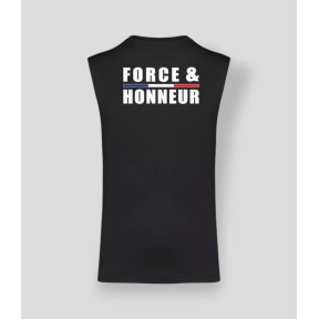 Mouwloos T-shirt Force & honneur Bies Zwart - Summit Outdoor Lifestyle