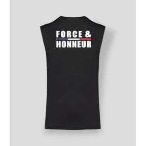 T-shirt sem mangas Force & honneur com Debrum Preto - Summit Outdoor Lifestyle