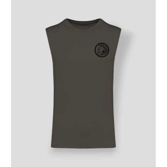T-shirt bez rękawów Metro Dark kakhi - Summit Outdoor Lifestyle